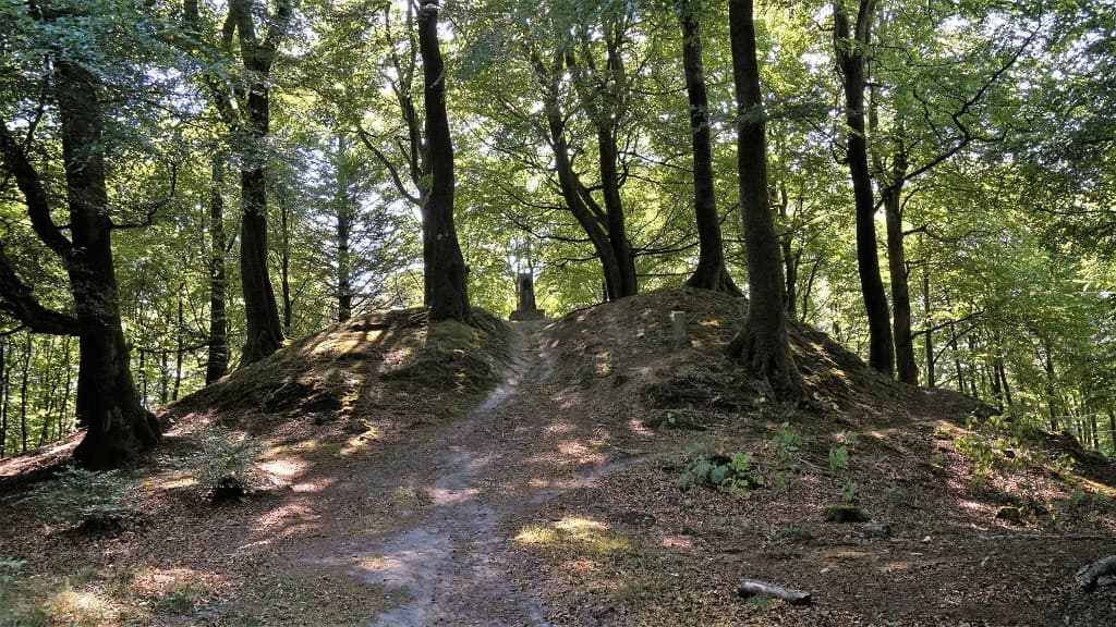 Climb the mountain range Jyske Ås