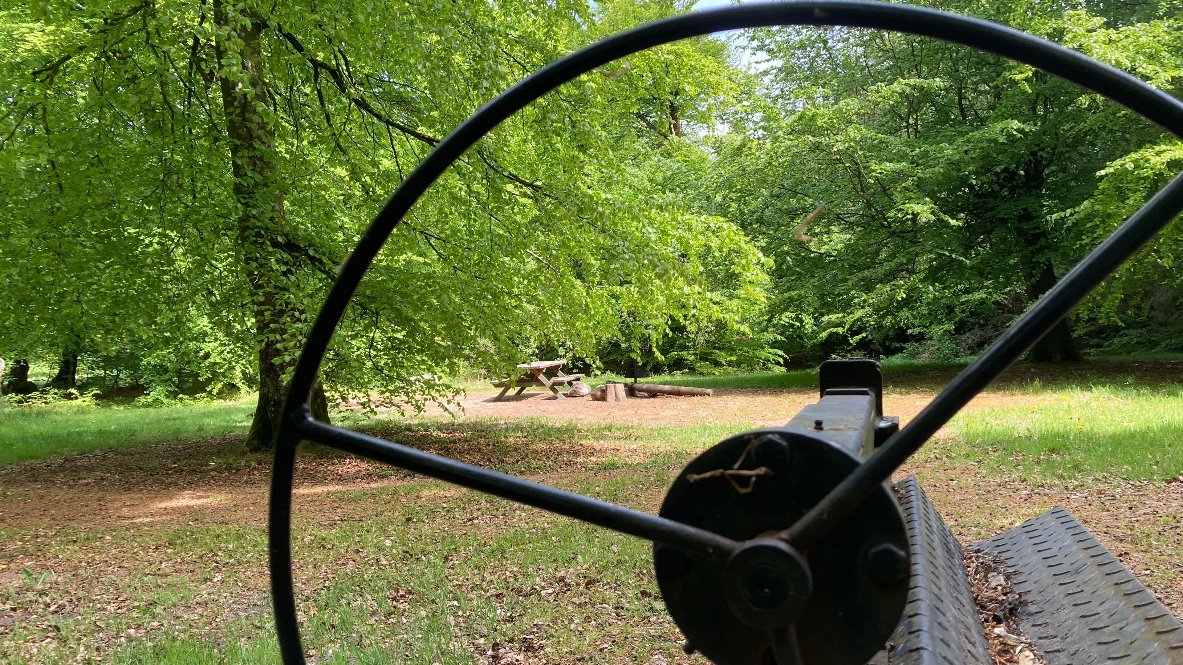 The Urskov campfire site at the troll forest